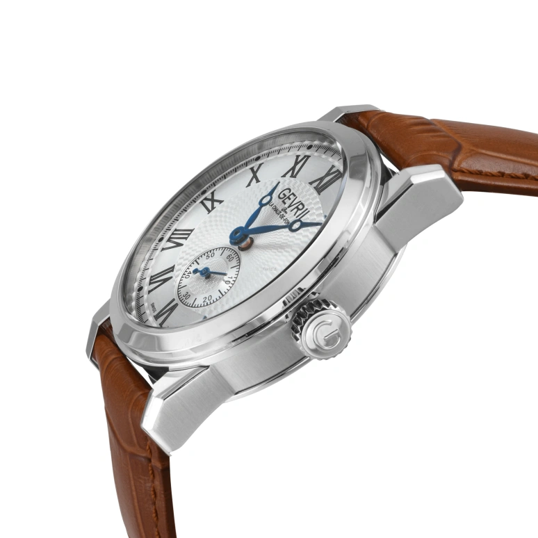 Gevril,Madison 39mm,39mm,Stainless Steel,Silver,Automatic,Day,Sapphire,25001L