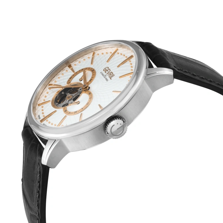 Gevril,Mulberry 42mm,42mm,Stainless Steel,White,Quartz,Sapphire,Round,9611