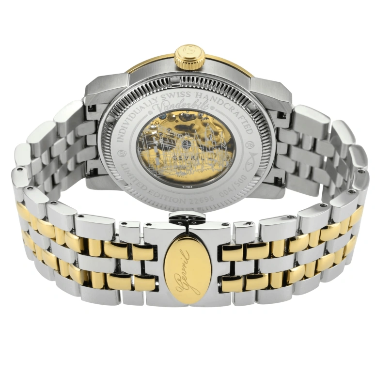 Gevril,Vanderbilt 47mm,47mm,Stainless Steel,Silver,Automatic,Sapphire,Round,22696B