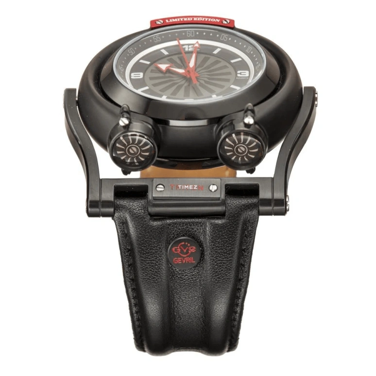 Gevril,Triton 49mm,49mm,Bronze,Black,Automatic,Sapphire,Crystal Glass,Round,3401