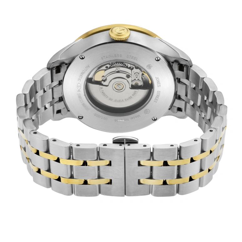 Gevril,Jones Street 45mm,45mm,Stainless Steel,Silver,Automatic,Day,38hours,2106
