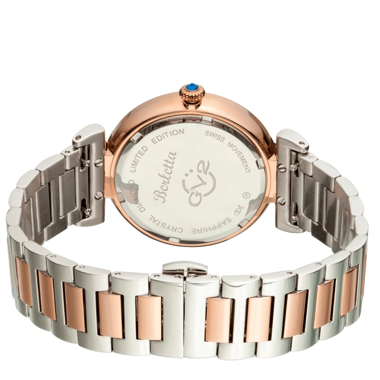 Gevril,Berletta 37mm,37mm,Stainless Steel,White,Quartz,Day,Sapphire,1505