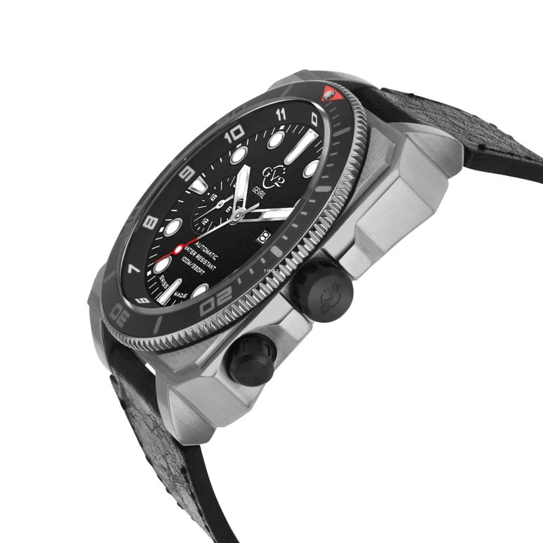Gevril,XO Submarine 48mm,48mm,Stainless Steel,Black,Automatic,Day,Dule Time,4551