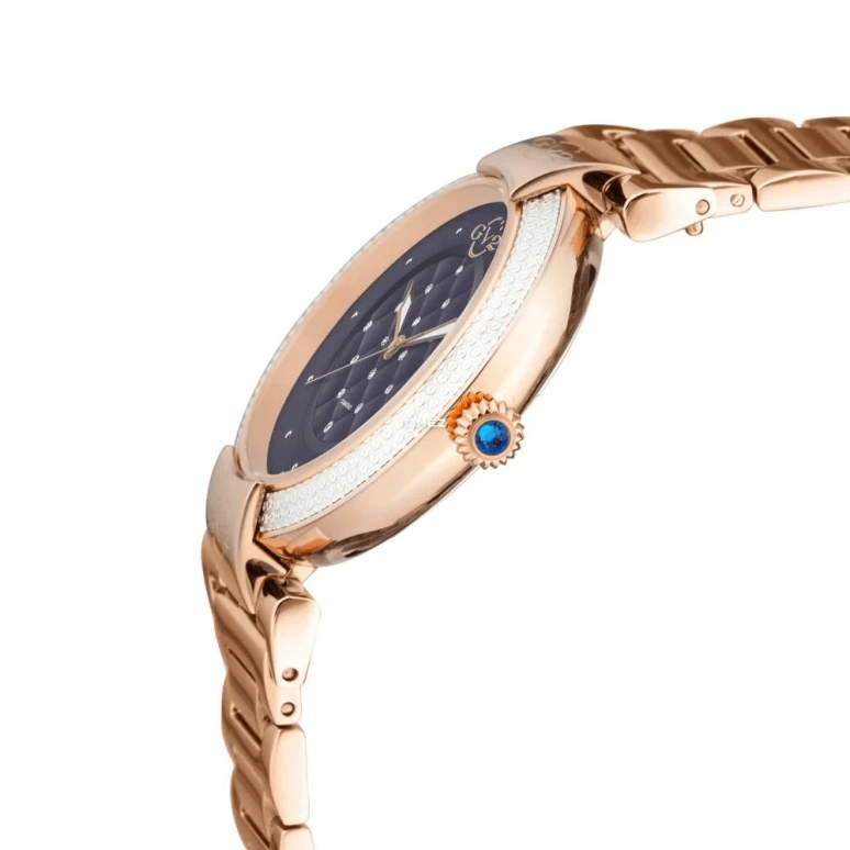 Gevril,Berletta 37mm,37mm,Stainless Steel,Blue,Quartz,Day,Sapphire,1509
