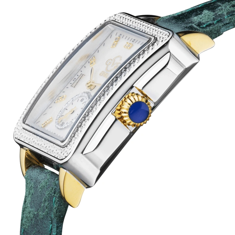 Gevril,Bari 37mm,37mm,Stainless Steel,White,Quartz,Sapphire,Crystal Glass,Rectangular,9255