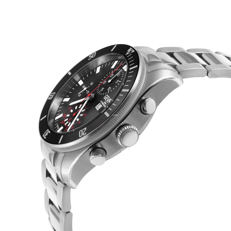 Gevril,Yorkville 43mm,43mm,Stainless Steel,Black,Automatic,Chronograph,Date,Day,48624B
