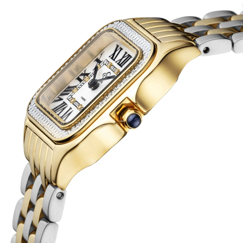 Gevril,Milan 27.50mm,27.50mm,Stainless Steel,White,Quartz,Sapphire,Square,12113B
