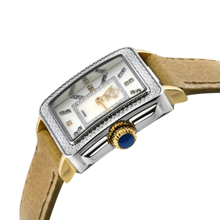 Gevril,Padova 28.50mm,28.50mm,Stainless Steel,White,Quartz,Sapphire,Rectangular,12334,12334.1