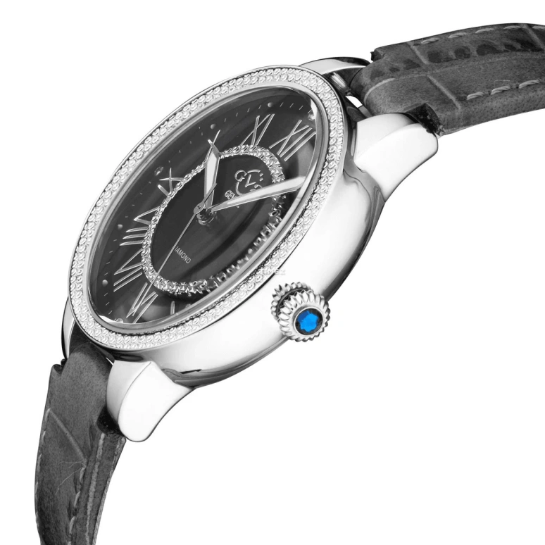 Gevril,Astor 38mm,38mm,Stainless Steel,Black,Quartz,Sapphire,Crystal Glass,Round,9143,9143-L7