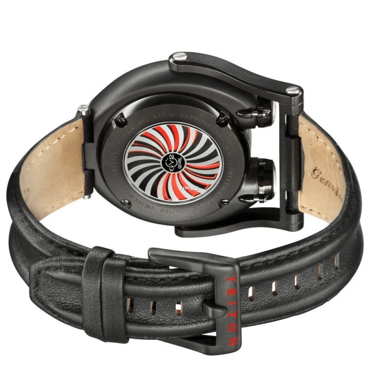 Gevril,Triton 49mm,49mm,Bronze,Black,Automatic,Sapphire,Crystal Glass,Round,3401