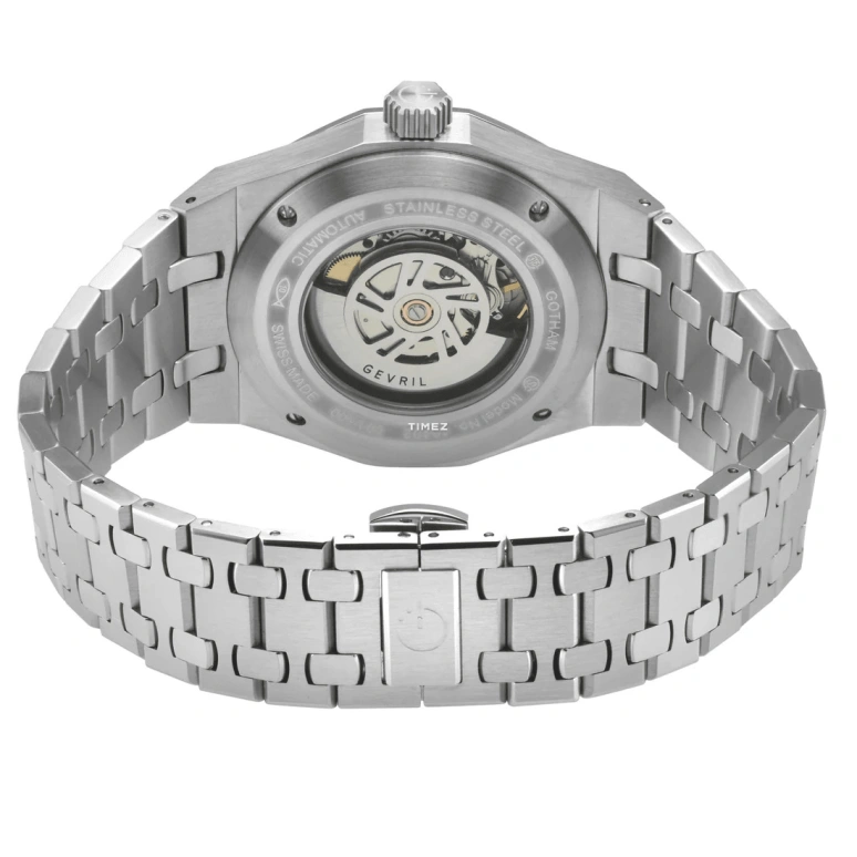 Gevril,Gotham 41mm,41mm,Stainless Steel,White,Automatic,Day,38hours,49402B