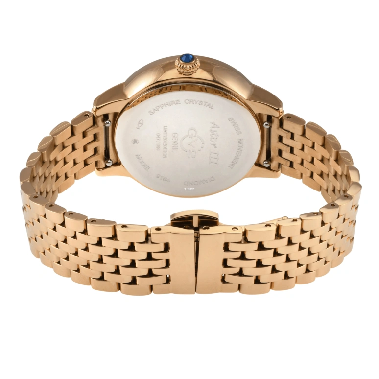 Gevril,Astor 34mm,34mm,Stainless Steel,White,Quartz,Sapphire,Crystal Glass,Round,9151B