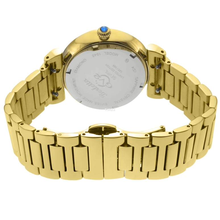 Gevril,Berletta 33mm,33mm,Stainless Steel,White,Quartz,Sapphire,Round,1541B