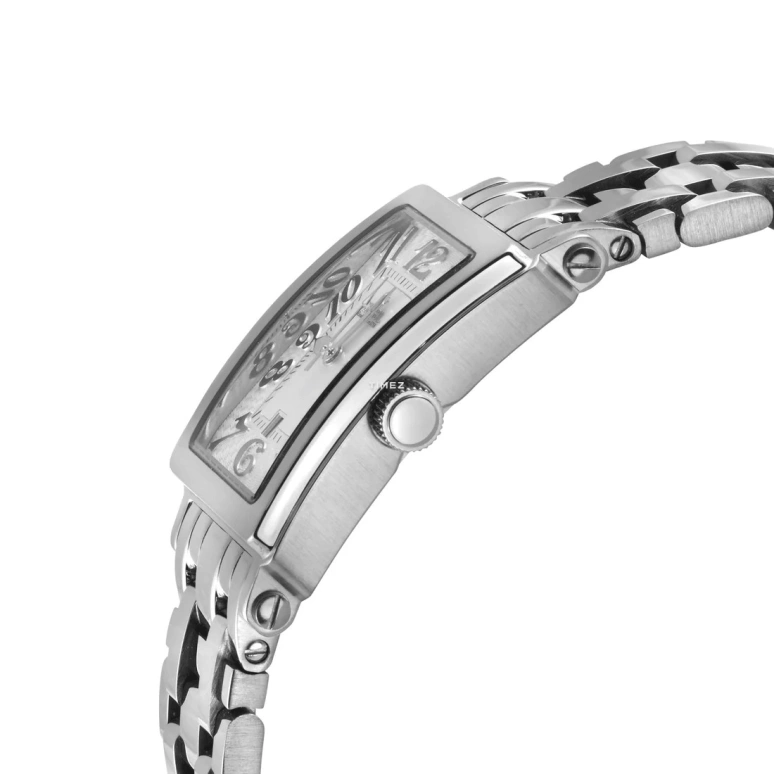 Gevril,Avenue of Americas 33x25mm,33x25mm,Stainless Steel,Silver,Quartz,Day,Sapphire,Crystal Glass,7040NB