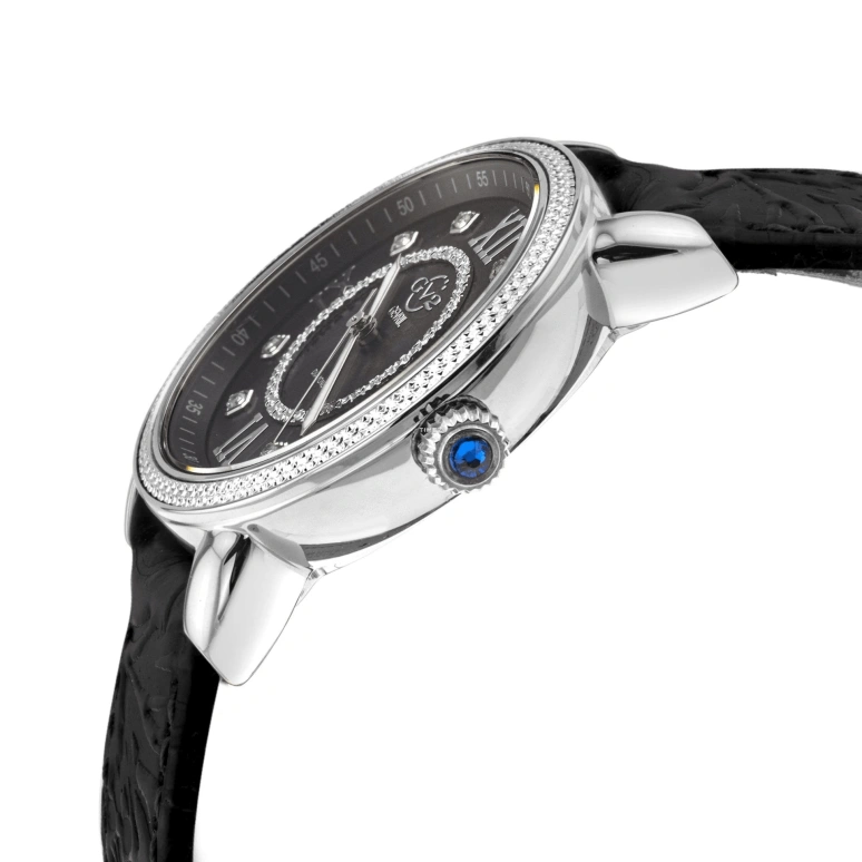 Gevril,Marsala 37mm,37mm,Stainless Steel,Black,Quartz,Sapphire,Crystal Glass,Round,9861