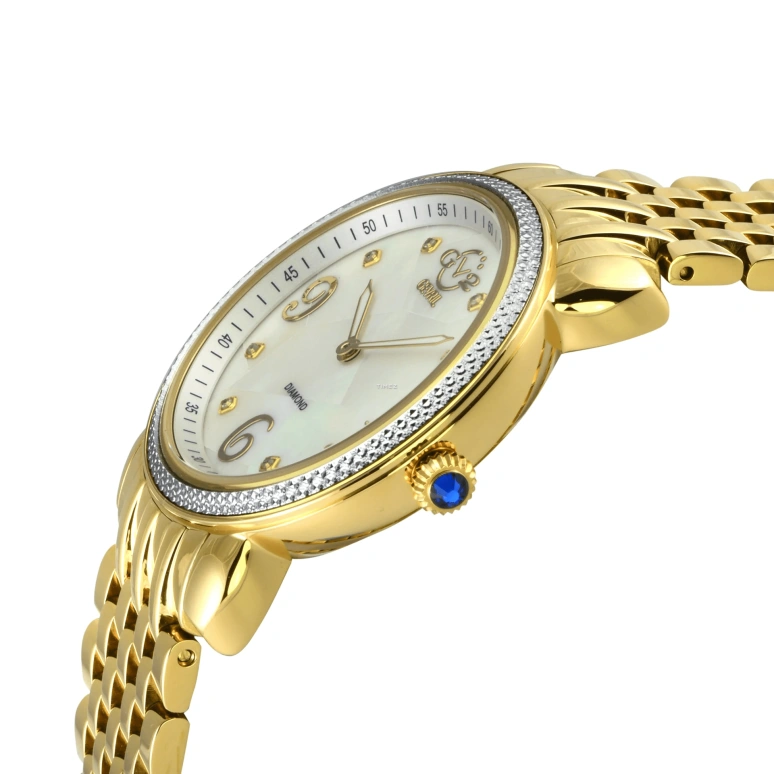 Gevril,Ravenna 37mm,37mm,Stainless Steel,White,Quartz,Sapphire,Round,12612B