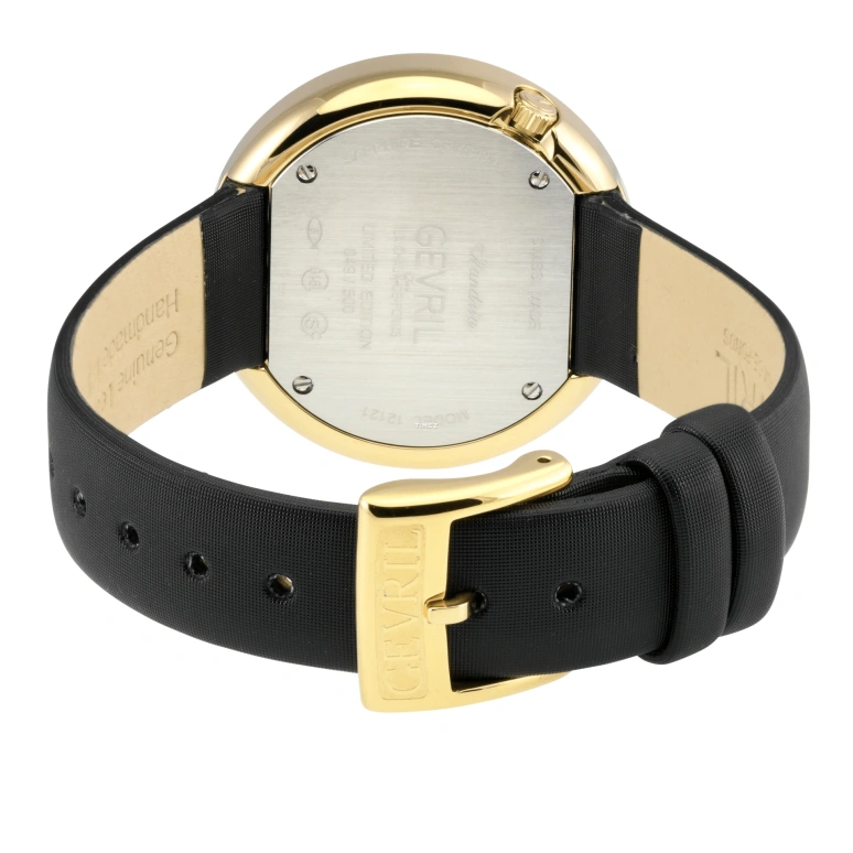 Gevril,Gandria 36mm,36mm,Stainless Steel,White,Quartz,Sapphire,Round,12121