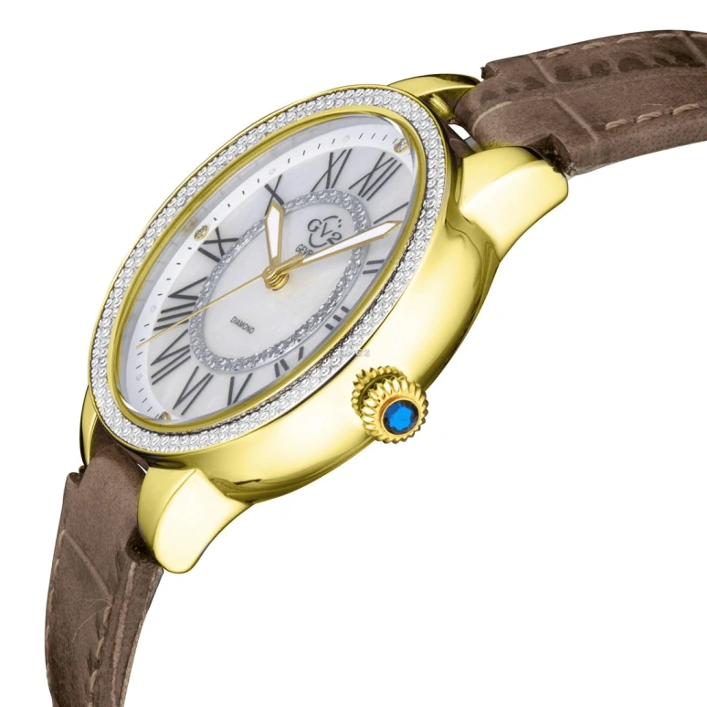 Gevril,Astor 38mm,38mm,Stainless Steel,White,Quartz,Sapphire,Crystal Glass,Round,9142,9142-L8