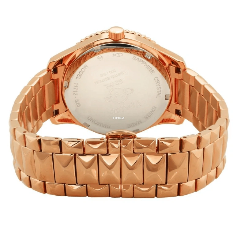 Gevril,Venice 39mm,39mm,Rose Gold,White,Quartz,Sapphire,Round,11711,11711-929