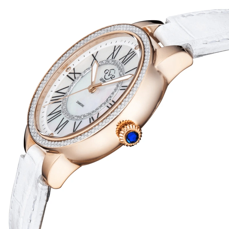 Gevril,Astor 38mm,38mm,Stainless Steel,White,Quartz,Sapphire,Crystal Glass,Round,9141,9141-L2