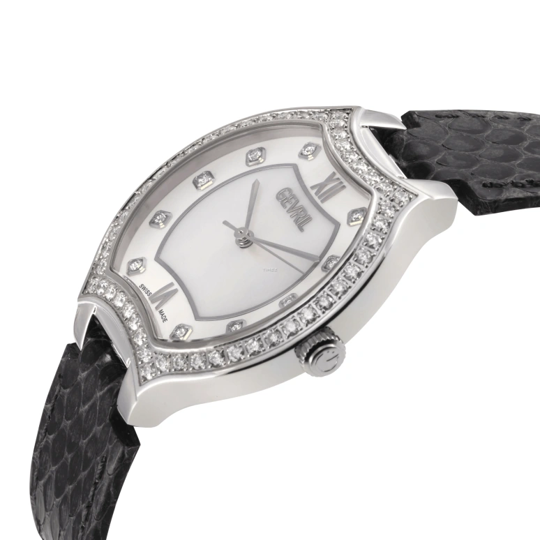 Gevril,Lugano 38mm,38mm,Stainless Steel,White,Quartz,Sapphire,Tonneau,11241