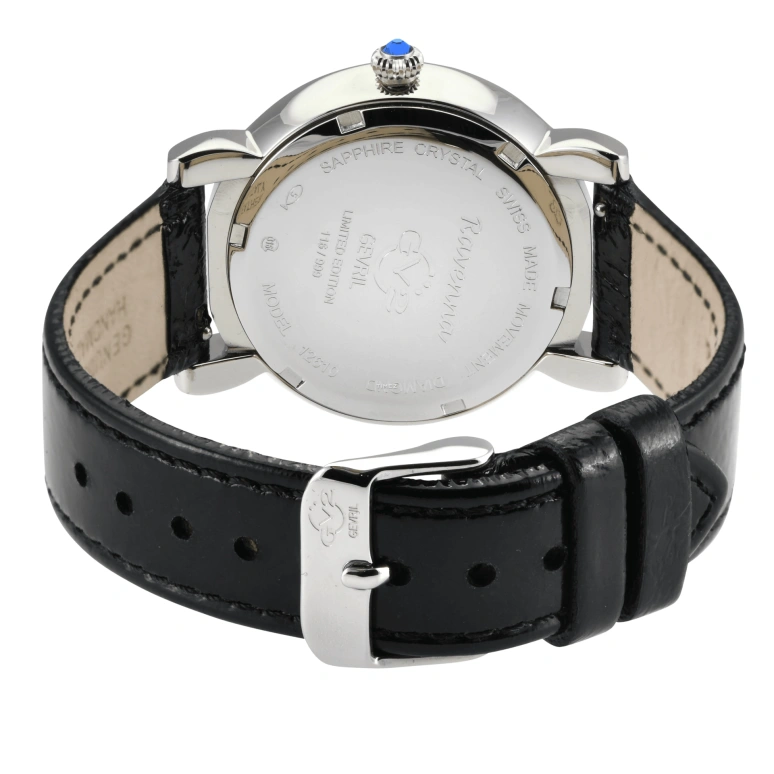 Gevril,Ravenna 37mm,37mm,Stainless Steel,White,Quartz,Sapphire,Round,12610