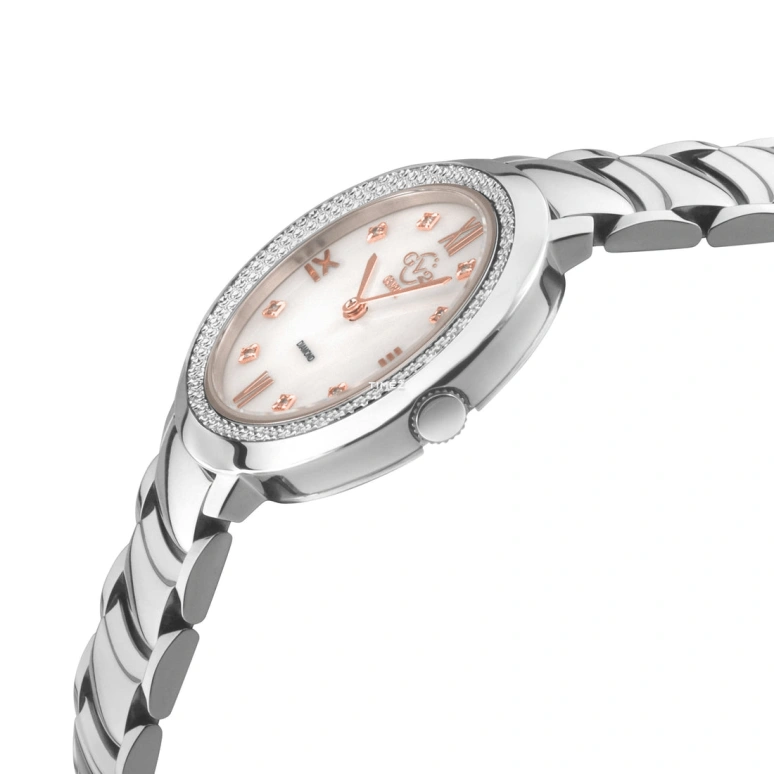Gevril,Amalfi 34mm,34mm,Stainless Steel,White,Quartz,Sapphire,Round,14100B