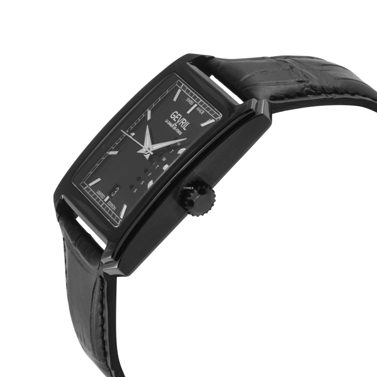 Gevril,Manhattanhenge 31mm,31mm,Stainless Steel,Black,Automatic,Date,Day,371,371.65.32