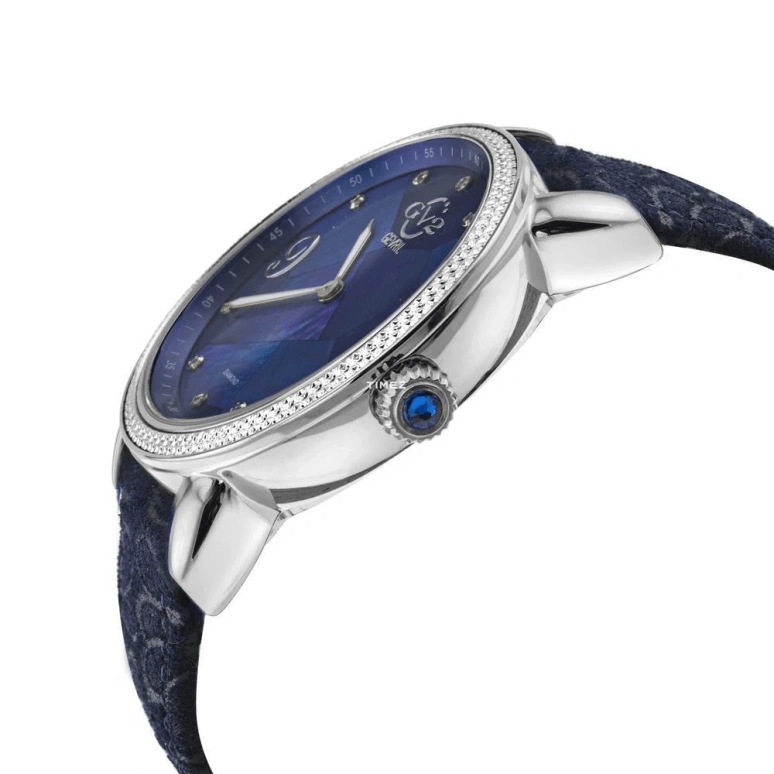 Gevril,Ravenna 37mm,37mm,Stainless Steel,Blue,Quartz,Sapphire,Round,12603F