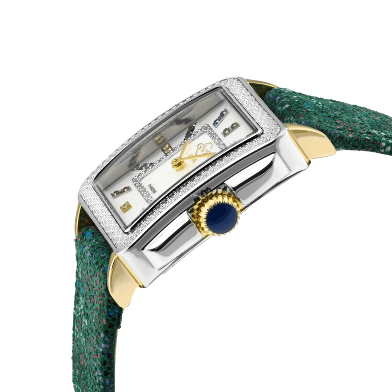 Gevril,Padova 28.50mm,28.50mm,Stainless Steel,Dual,Silver White,White,Quartz,Sapphire,Rectangular,12334F