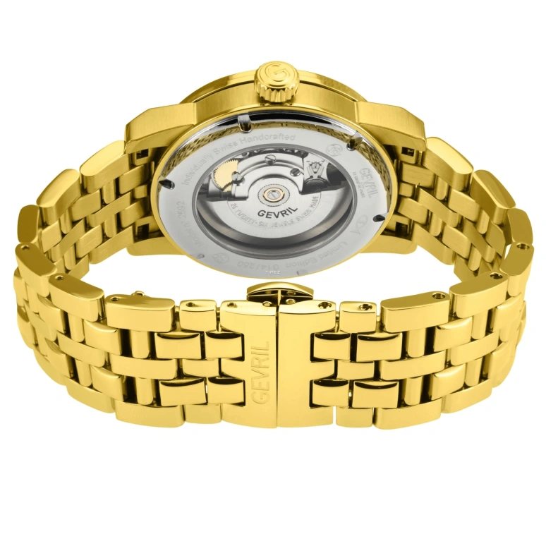 Gevril,Madison 39mm,39mm,Stainless Steel,Silver,Automatic,Moonphase,Day,2592