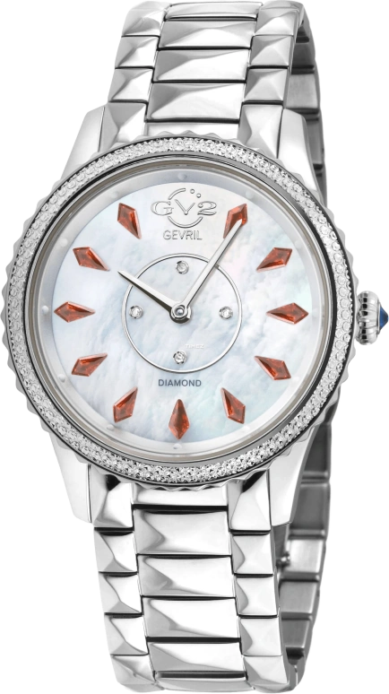 Gevril,Siena 36mm,36mm,Silver,White,Quartz,Sapphire,Round,11730B