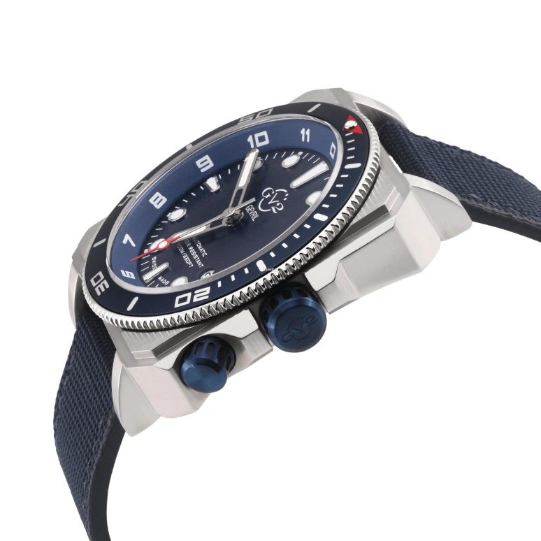 Gevril,XO Submarine 44mm,44mm,Stainless Steel,Blue,Automatic,Day,Dule Time,4542
