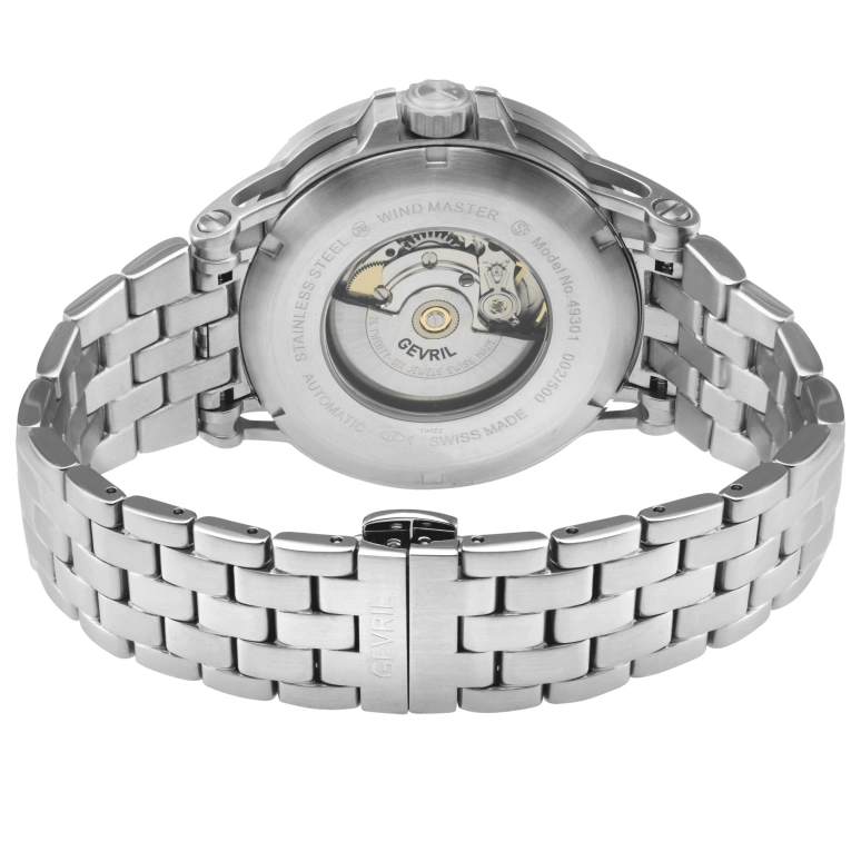 Gevril,Wind Master 44mm,44mm,Stainless Steel,Green,Automatic,38hours,Sapphire,49301B