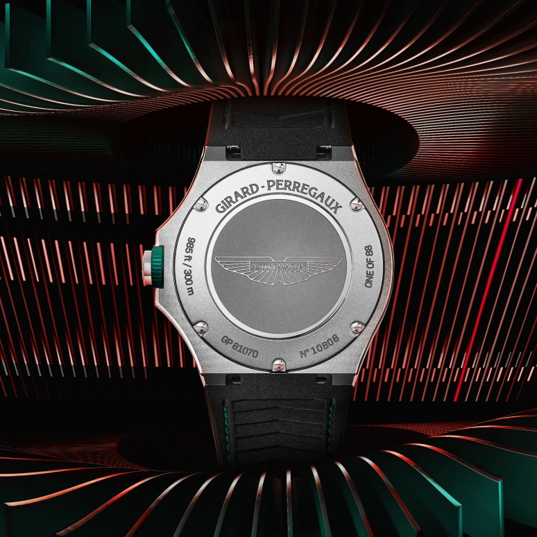 Girard-Perregaux,Laureato 44mm,44mm,Titanium,Green,Automatic,Day,46hours,81070,81070-21-3405-1CX