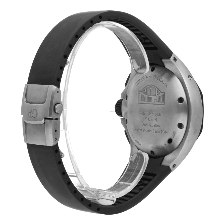 Girard-Perregaux,Laureato 46mm,46mm,Titanium,Black,Automatic,Chronograph,Day,Dule Time,80178,80178-28-611-FK6A