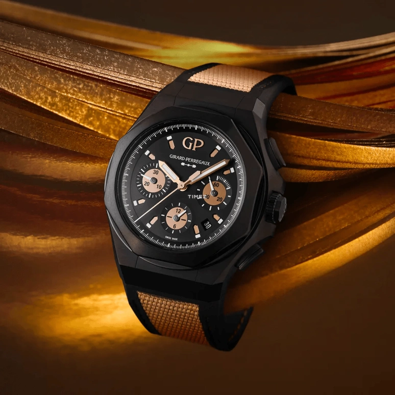 Girard-Perregaux,Laureato 44mm,44mm,Titanium,Black,Automatic,Chronograph,Day,81060,81060-21-492-FH3A