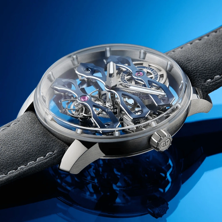 Girard-Perregaux,Bridges 44mm,44mm,Titanium,Skeleton,Automatic,Tourbillon,Sapphire,Crystal Glass,99296,99296-21-3128-5GX