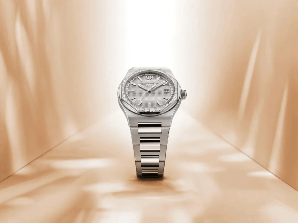 Girard-Perregaux,Laureato 38mm,38mm,Stainless Steel,White Gold,Silver,Automatic,Day,46hours,81005,81005-58S3463-1CM
