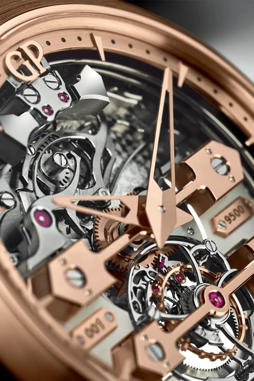 Girard-Perregaux,Bridges 45mm,45mm,Rose Gold,Skeleton,Handwound,Tourbillon,Minute Repeater,99820,99820-52-001-BA6A