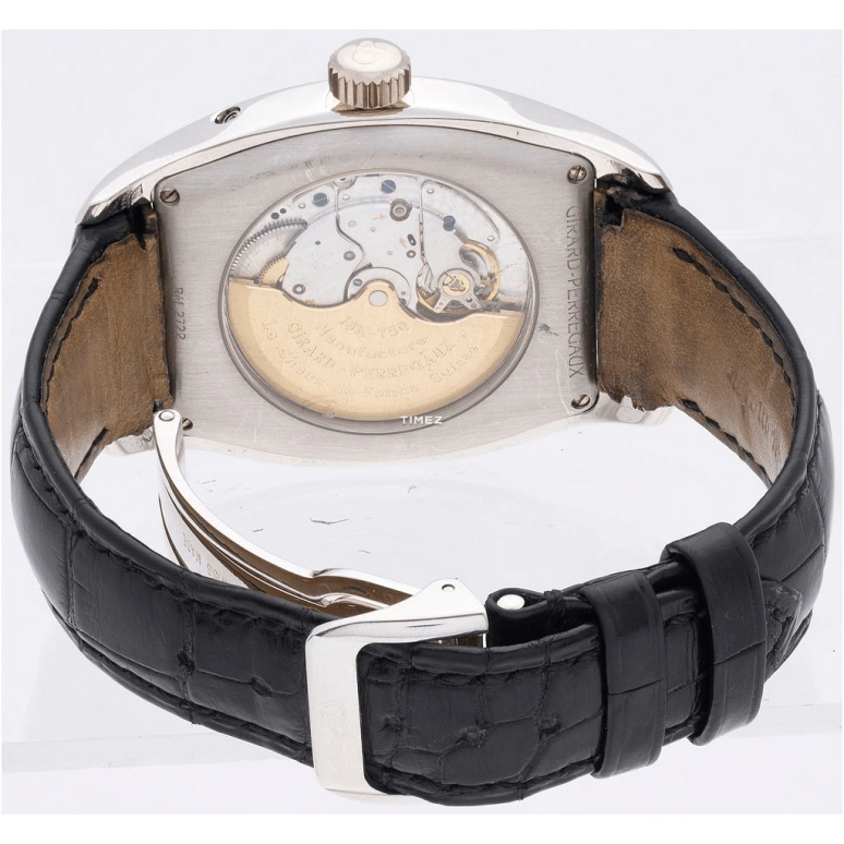 Girard-Perregaux,Heritage 37x37mm,37x37mm,Platinum,Grey,Automatic,Moonphase,Perpetual Calendar,Leap Year,Month,46hours,In-house Caliber,27220,27220-0-71-2742