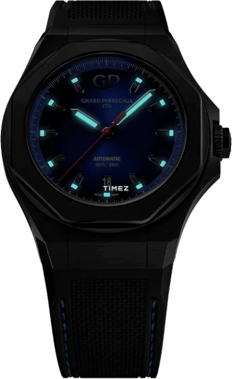 Girard-Perregaux,Laureato 44mm,44mm,Titanium,Blue,Automatic,Day,46hours,81070,81070-21-491-FH6A
