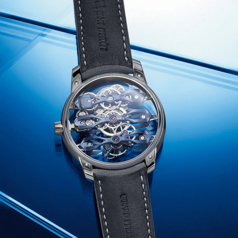 Girard-Perregaux,Bridges 44mm,44mm,Titanium,Skeleton,Automatic,Tourbillon,Sapphire,Crystal Glass,99296,99296-21-3128-5GX