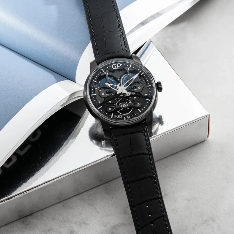Girard-Perregaux,Bridges 45mm,45mm,Titanium,Black,Automatic,Tourbillon,54hours,84000,84000-21-632-BH6A