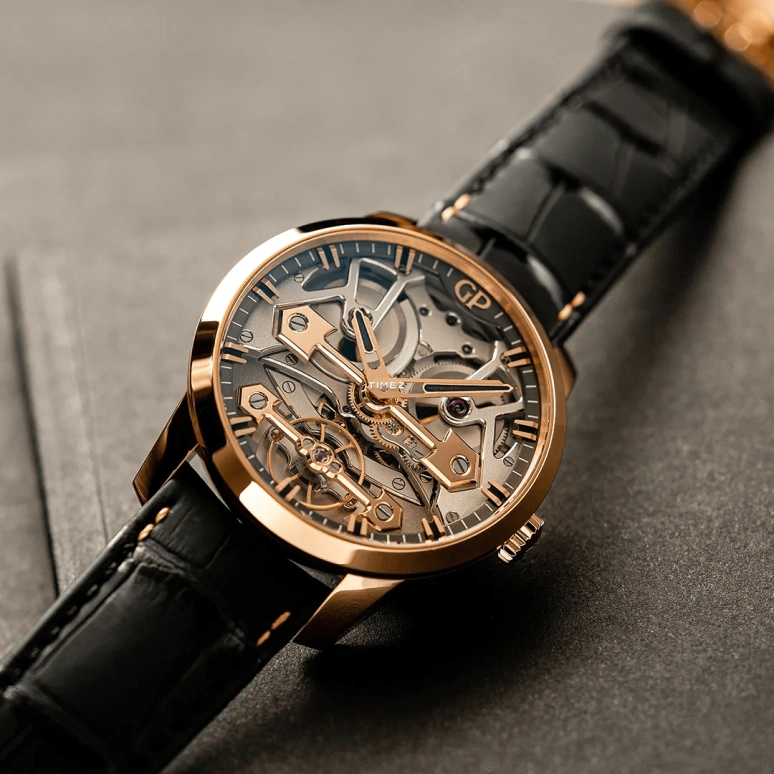 Girard-Perregaux,Bridges 40mm,40mm,Rose Gold,Skeleton,Automatic,Tourbillon,Sapphire,Crystal Glass,86005,86005-52-002-BB6A