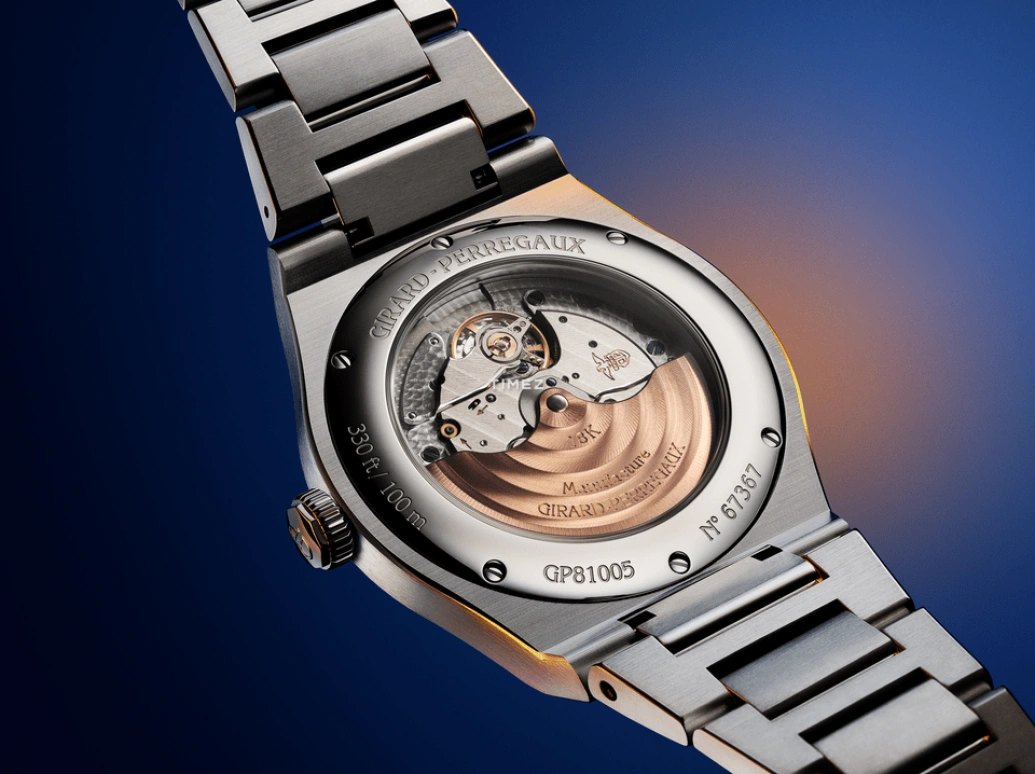 Girard-Perregaux,Laureato 38mm,38mm,Stainless Steel,Blue,Automatic,Day,46hours,81005,81005-11-3460-1CM