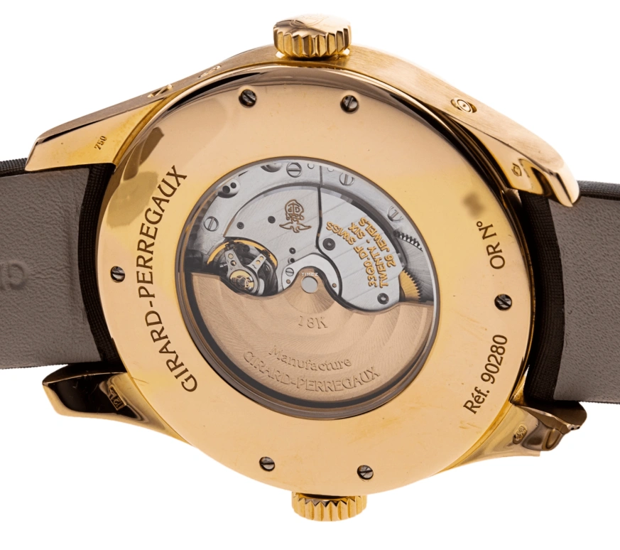 Girard-Perregaux,Heritage 41mm,41mm,Rose Gold,White,Automatic,Moonphase,Perpetual Calendar,Leap Year,Month,46hours,In-house Caliber,90280,90280-52-231-BACA