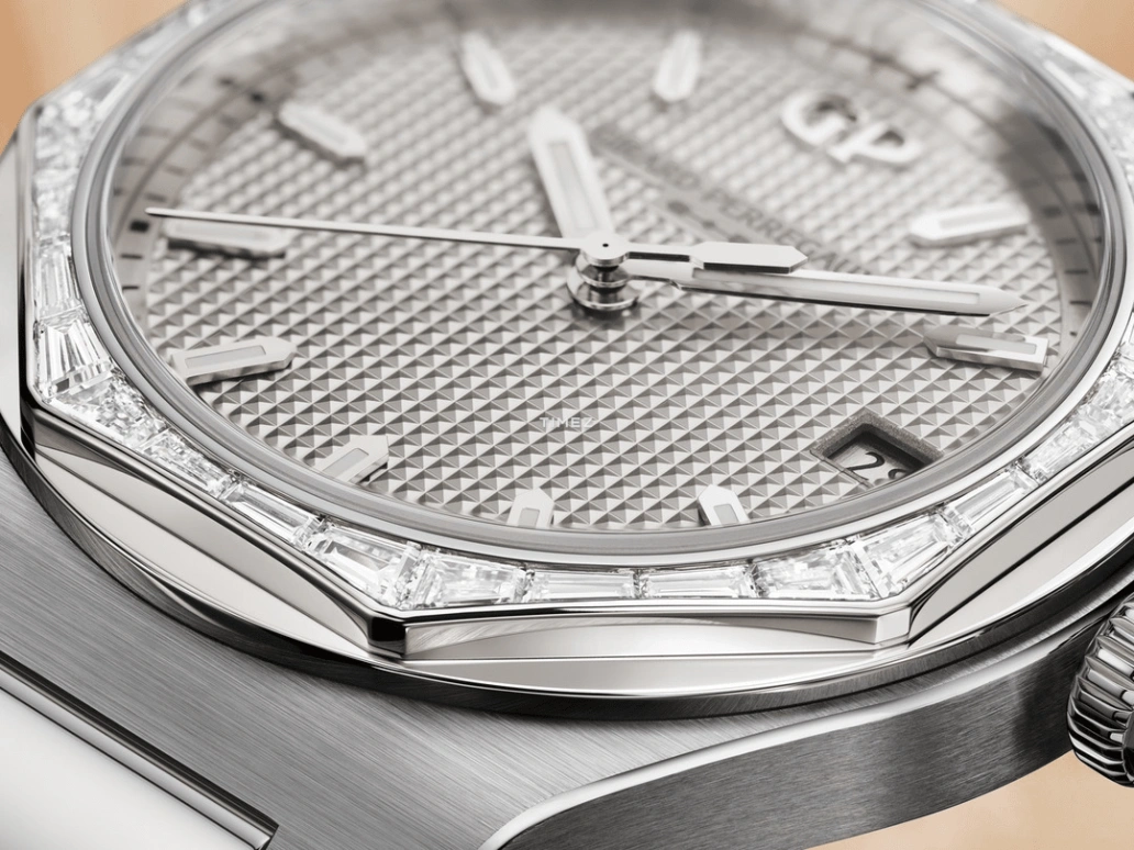 Girard-Perregaux,Laureato 38mm,38mm,Stainless Steel,White Gold,Silver,Automatic,Day,46hours,81005,81005-58S3463-1CM
