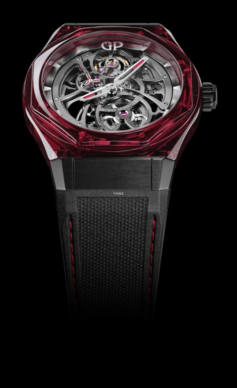 Girard-Perregaux,Laureato 44mm,44mm,Titanium,Skeleton,Automatic,Tourbillon,54hours,81071,81071-44-3115-1CX