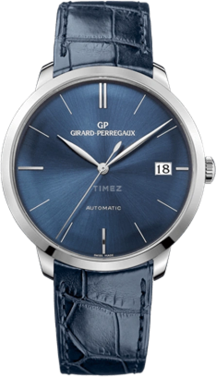 Girard-Perregaux,1966 41mm,41mm,White Gold,Blue,Automatic,Day,54hours,49527,49527-53-432-BB4A